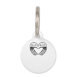 Rip, Heart Shaped Design Made From Gravestones, An Pet Tag