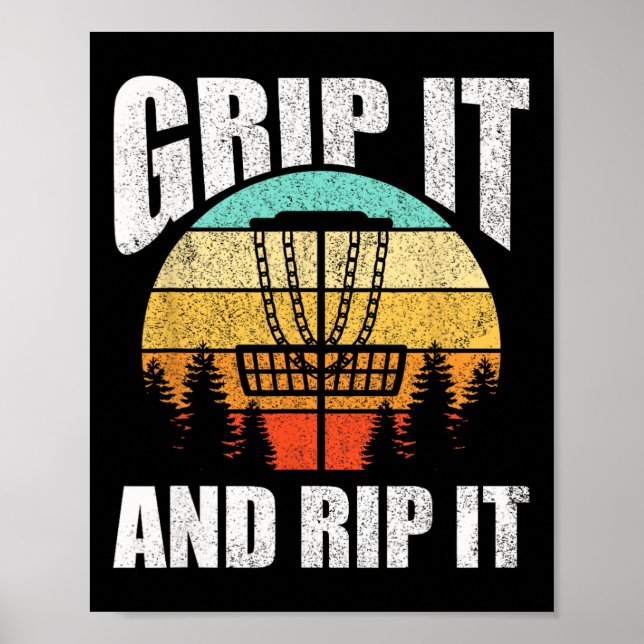 Rip It And Grip It Disc Golf  Poster (Front)