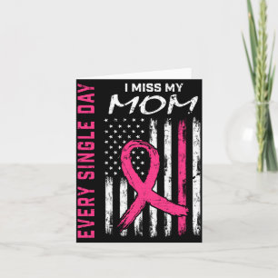 Rip memorial in memory of mum breast cancer card