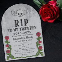 Rip my 20s Gravestone 30th Gothic Birthday Party 