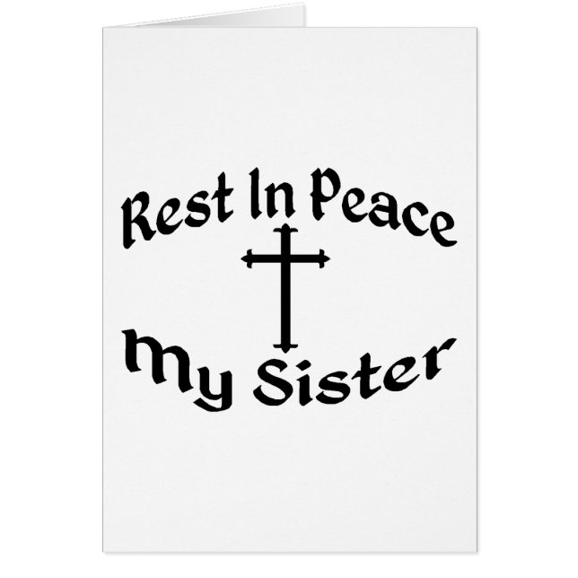 RIP My Sister (Front)