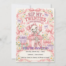 RIP My Twenties Pink Coquette 30th Birthday Party 