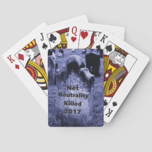 RIP Net Neutrality Gravestone Playing Cards