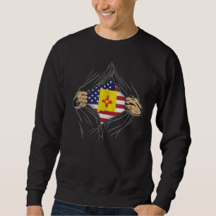 Rip Reveal Us Citizen Proud America State Flag New Sweatshirt