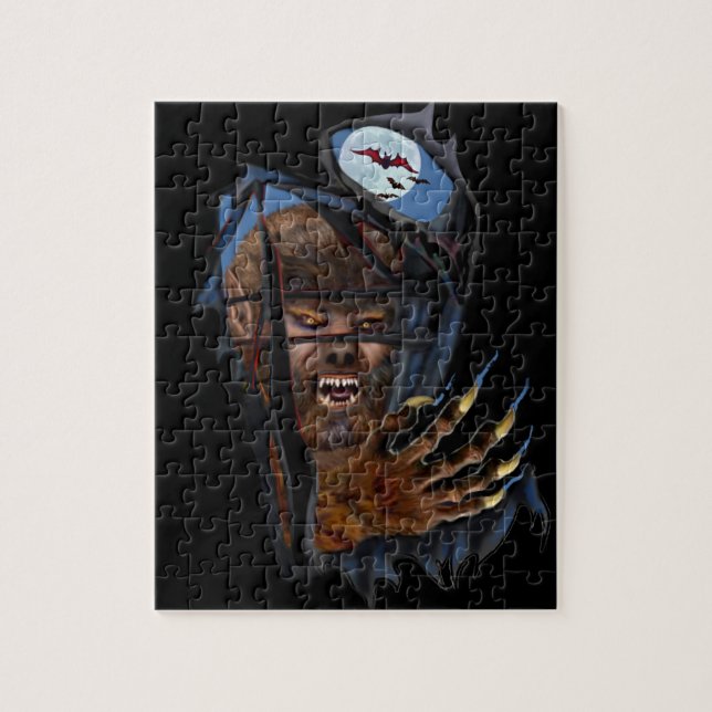 RIP ROARING WEREWOLF JIGSAW PUZZLE (Vertical)