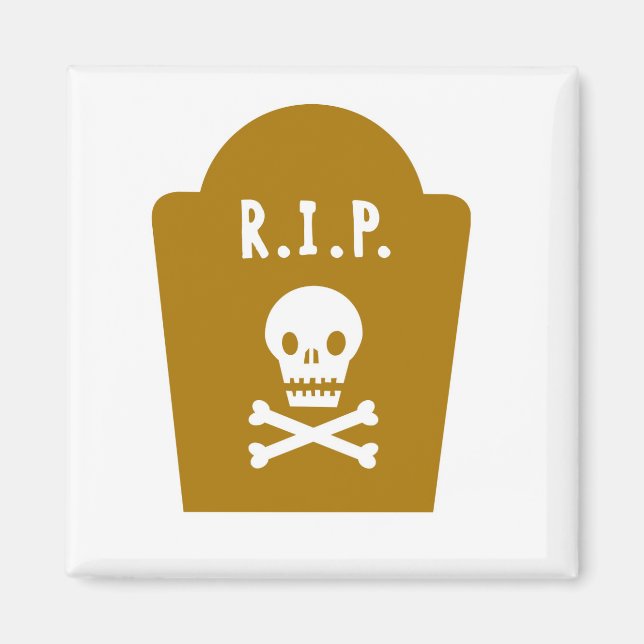 RIP Skull Magnet (Front)