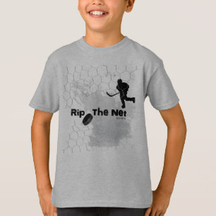 Rip the Net Hockey Player T-Shirt
