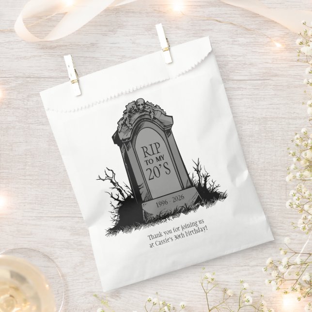 RIP to My 20s Birthday Party Favour Bags (Clipped)