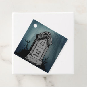 RIP to My 20s Birthday Party Favour Tags