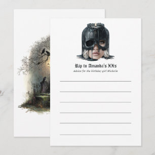 "RIP to My ___ Age" Gothic Birthday Advice Card