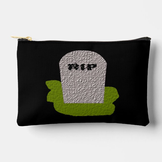 RIP Tombstone Accessory Pouch (Front)