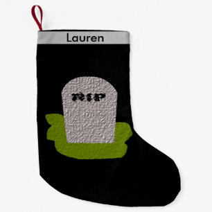 RIP Tombstone Christmas Stocking