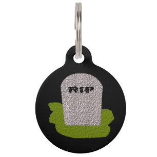 RIP Tombstone Custom Dog Tag