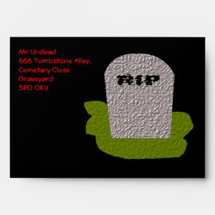 RIP Tombstone Customisable Envelope