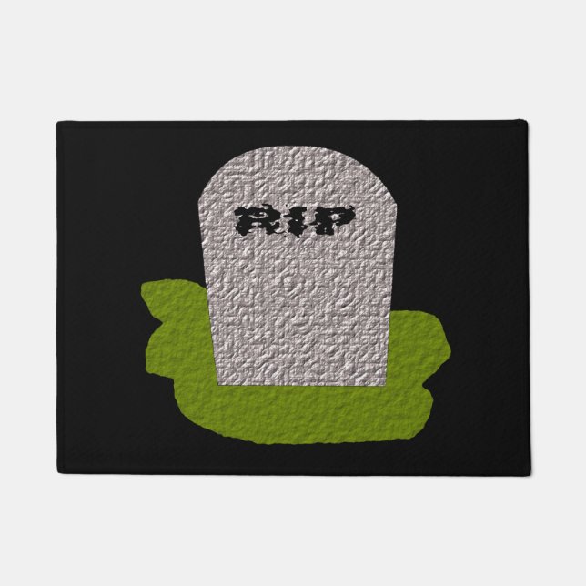 RIP Tombstone Doormat (Front)
