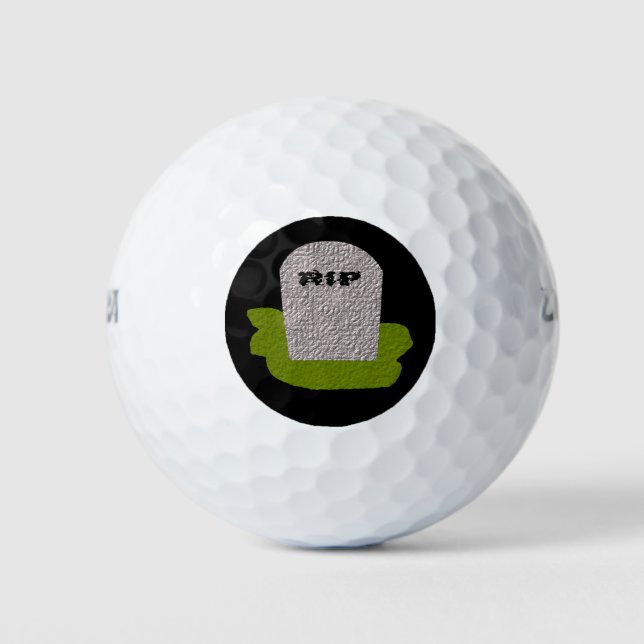 RIP Tombstone Golf Ball (Front)
