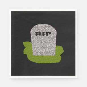 RIP Tombstone Paper Napkins