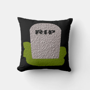 RIP Tombstone Pillow