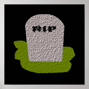 RIP Tombstone Print