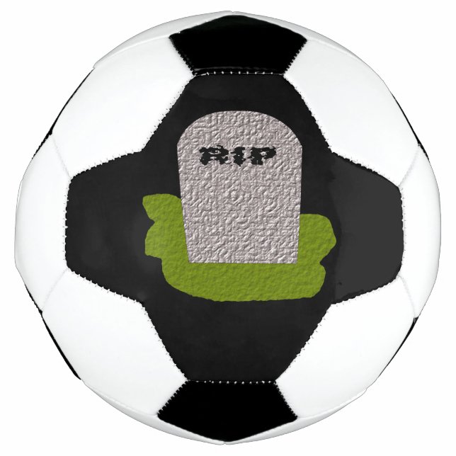 RIP Tombstone Soccer Ball (Front)