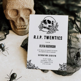 RIP Twenties 30th Birthday Invitation