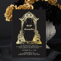 RIP Twenties Tombstone 30th Birthday Gold