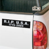 RIP USA Bumper Sticker (On Truck)