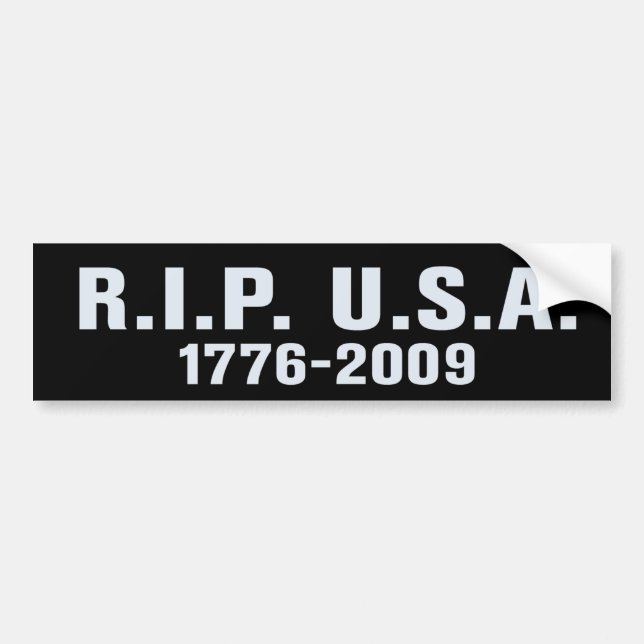 RIP USA Bumper Sticker (Front)
