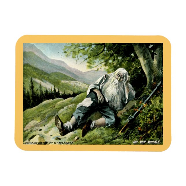 Rip Van Winkle 1907 Vintage Magnet (Horizontal)