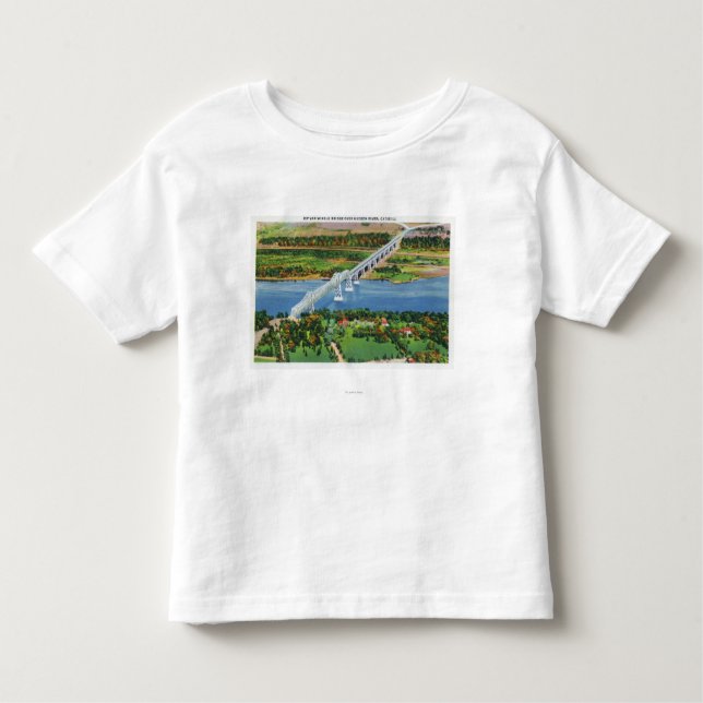 Rip Van Winkle Bridge over Hudson River Toddler T-Shirt (Front)