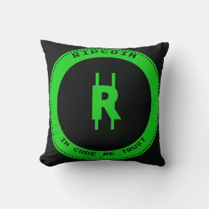 RipCoin - In Code We Trust Throw Pillow