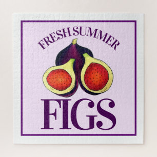 Ripe Fresh Summer Figs Fig Tree Kitchen Art Jigsaw Puzzle