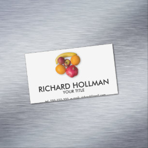 Ripe fruits magnetic business card