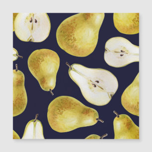 Ripe pear, black background, garden art