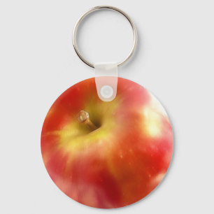 Ripe Red Apple Key Ring