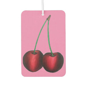 Ripe Red Cherry Cherries Summer Stone Fruit Foodie Car Air Freshener
