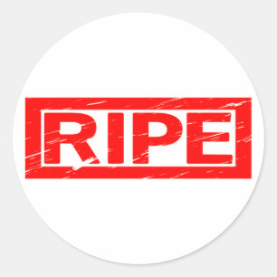 Ripe Stamp Classic Round Sticker