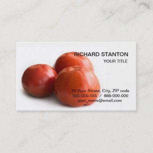 Ripe tomato business card
