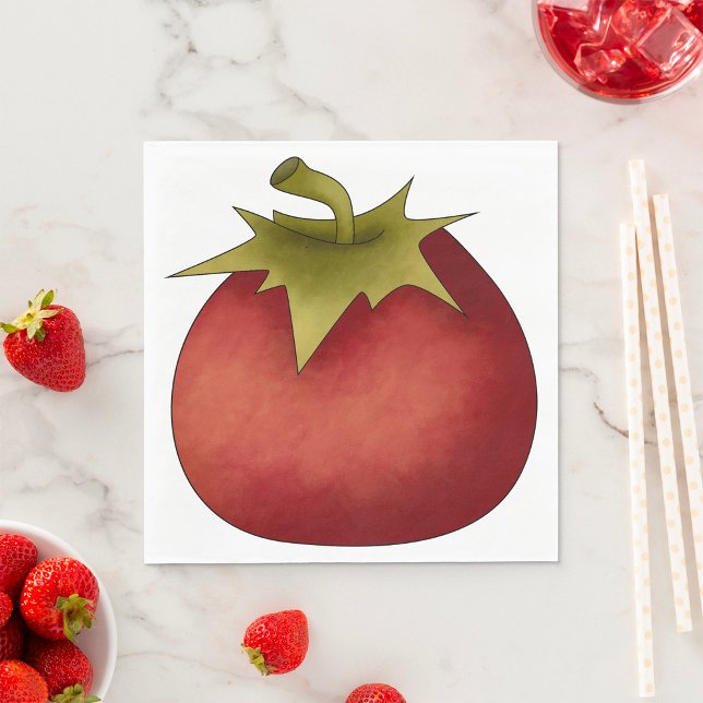 Ripe Tomato Paper Napkins (Creator Uploaded)