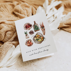 "Ripe With Gratitude" Farmers Market Thank You Card