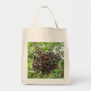 Ripening Elderberries Organic Grocery Tote Bag