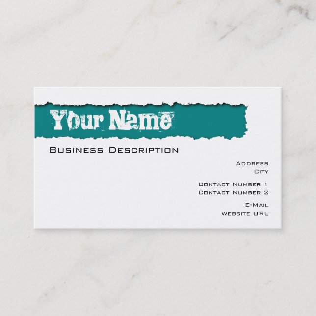Ripped Business card (Front)