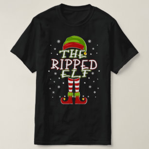 Ripped Elf Family Matching Group 2021 Christmas T-Shirt