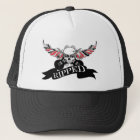 Ripped Hat Skull and Wings