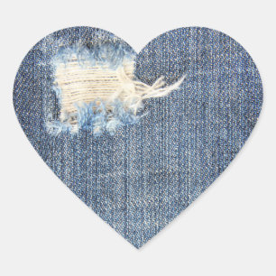 Ripped Jeans Faux Look Stickers