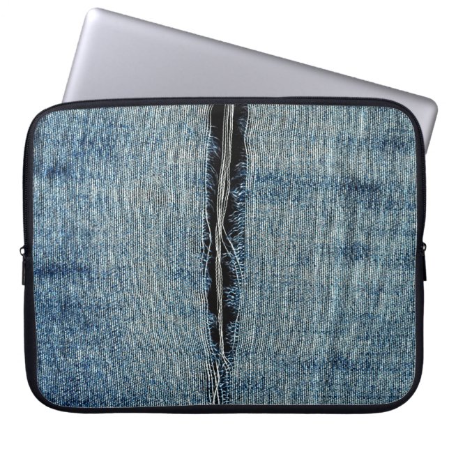 Ripped Jeans Laptop Sleeve (Front)