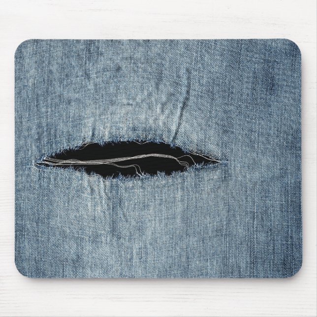 Ripped Jeans Mouse Pad (Front)