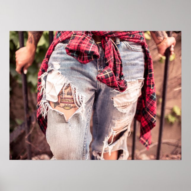 Ripped Jeans & Tattoo poster (Front)