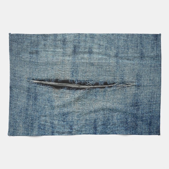 Ripped Jeans Tea Towel (Horizontal)