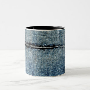 Ripped Jeans Two-Tone Coffee Mug